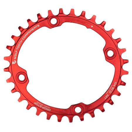 Wolf Tooth Elliptical 104 BCD Chainrings Red