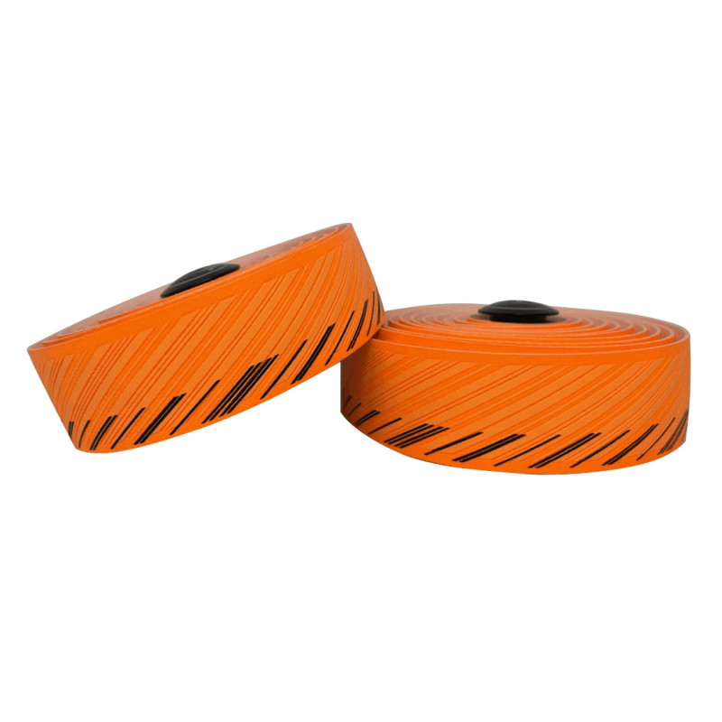 Silca NASTRO CUSCINO BAR TAPE NARANJA NEÓN CON NEGRO