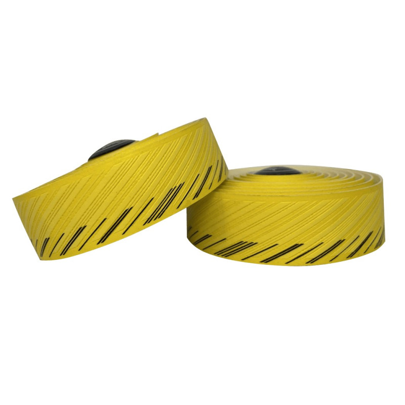 Silca NASTRO CUSCINO BAR TAPE AMARILLO NEÓN CON NEGRO