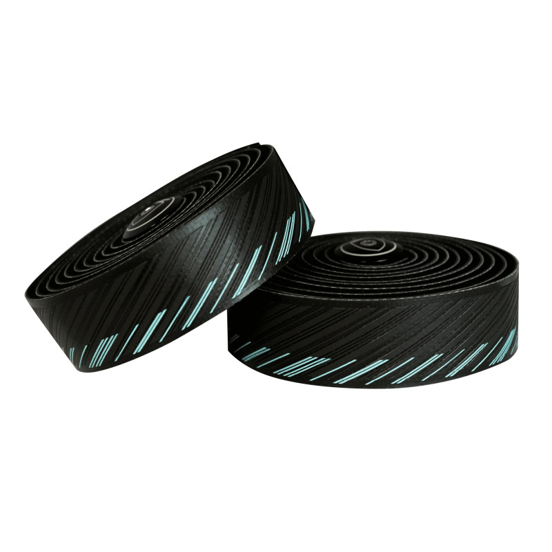Silca NASTRO CUSCINO BAR TAPE SCHWARZ MIT MIAMI GREEN (CELESTE)