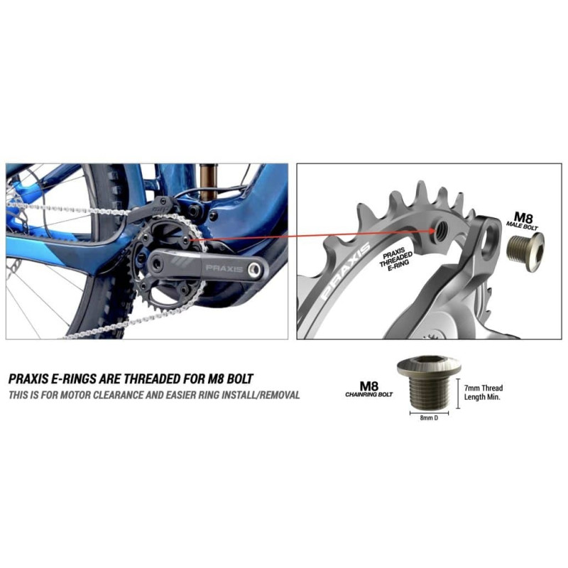 Platos Carretera-Gravel Doble Praxis 56-42 130mm rings