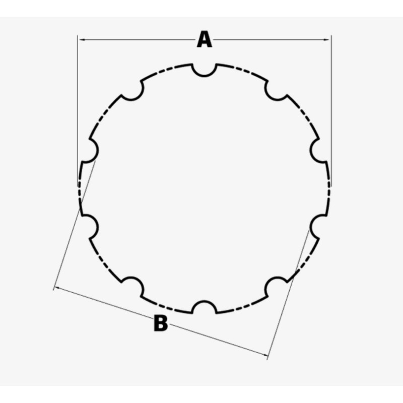 Abbey Tools Llave de Pedalier - BSA30 16 Muescas