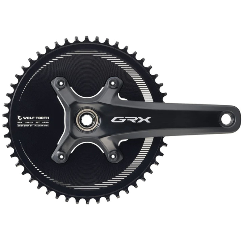 Wolf Tooth Aero 110 BCD Asimétrico 4 Tornillos Platos Shimano GRX 800