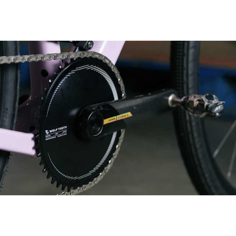 Wolf Tooth Aero Direct Mount Chainring For SRAM 8-Bolt Gravel/Road Cranks