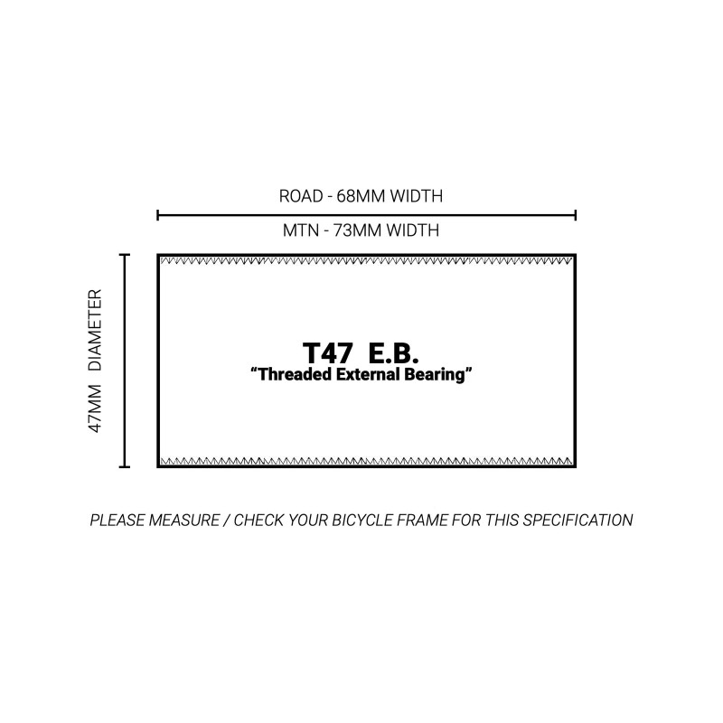 Movimenti centrali Praxis Praxis M30 Bottom bracket T47 M30 68-73mm
