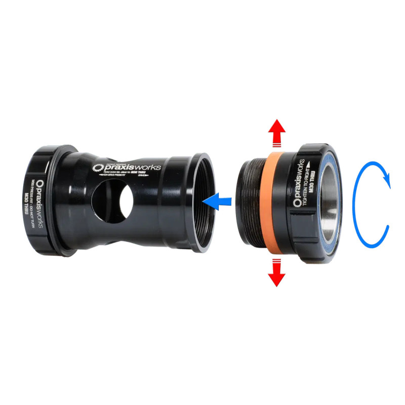 Cajas de pedalier Praxis Praxis M30 Praxis M30 BB30 - PF30 Road ceramic