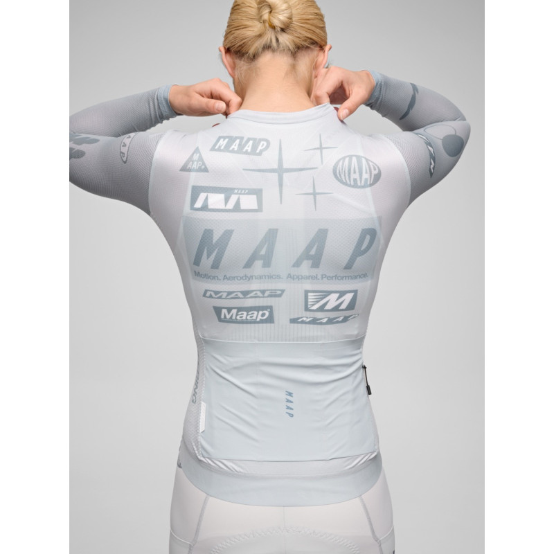 MAAP Dames Drome Pro Air LS Shirt 3.0 Ice Gray