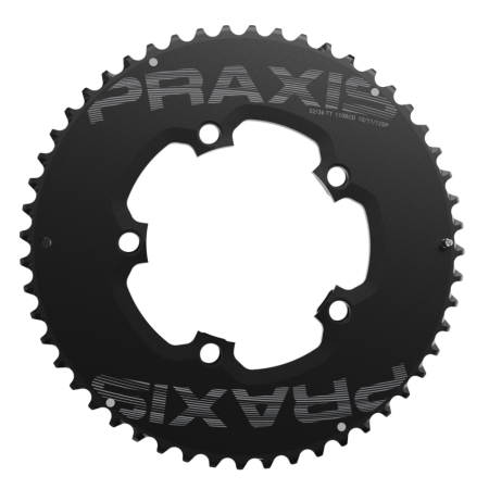 Road-Gravel Chainrings Double 48-32 110BCD BLK2TONE BUZZ SET