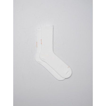 Maap Emerge Team Sock - Long White / Faded Fluoro Orange