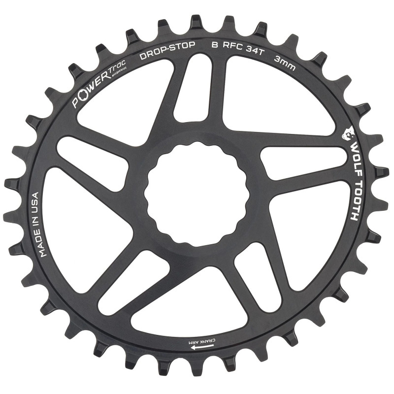 Wolf Tooth Direct Mount Oval Chainring for Race Face Cinch 0mm Offset