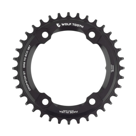 Wolf Tooth 110 BCD Asymmetric 4-Bolt Chainrings para manivelas GRX Drop-Stop ST