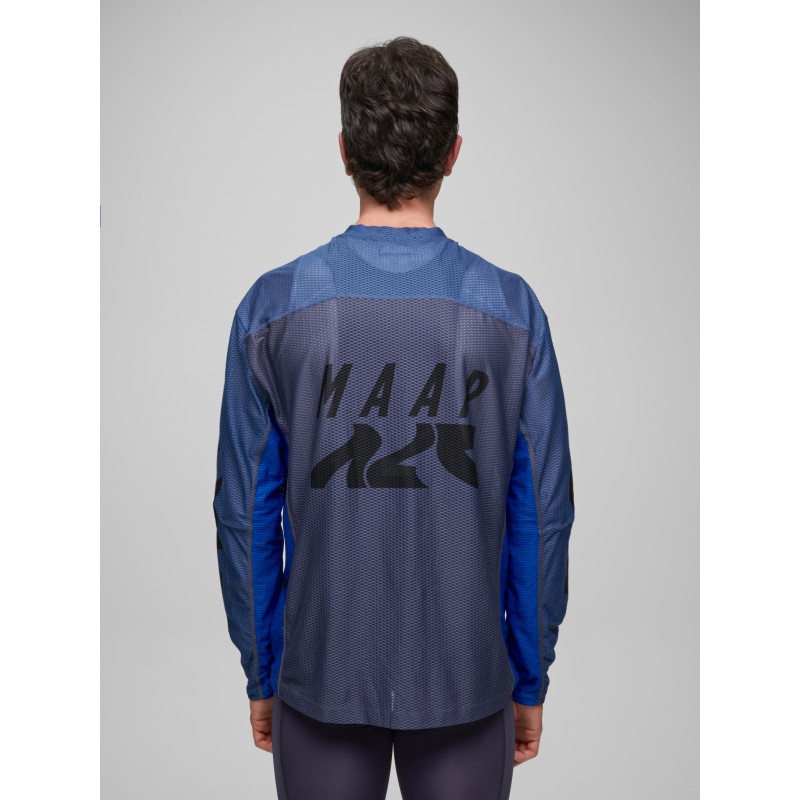 MAAP Alt Road Air Mesh LS Tee Mixed Blue