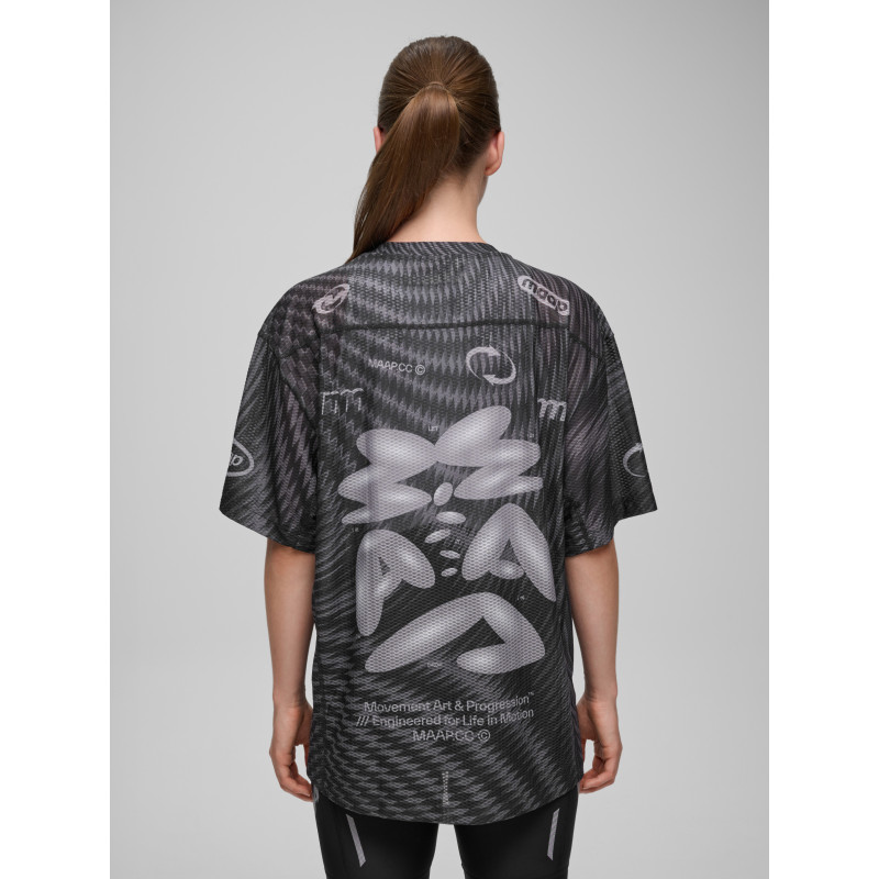 Maap Spectrum Air Mesh Tee Carbon Black