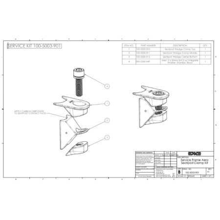 ENVE Aero Seatpost Clamp Kit