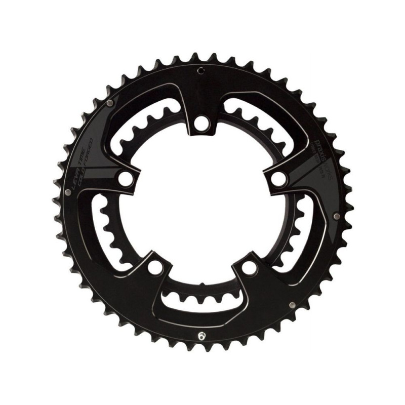 Road-Gravel Double Chainrings 48-32 110BCD BLK2TONE BUZZ SET